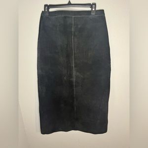 Cameo Rose Maxi Skirt - size 14 - 100% genuine leather shell